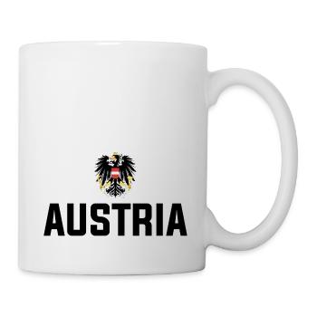 AUSTRIA Design T-Shirt Coat of Arms Eagle - AUTShirt.com - Mug - white - Right