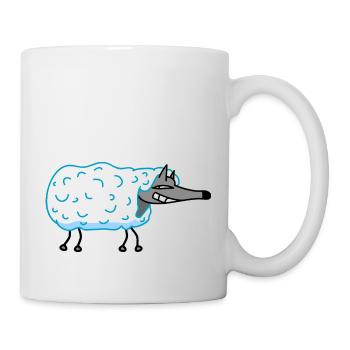 Wolf in sheep's clothing - Mug - white - Right