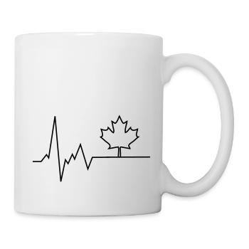 Battement de cœur Canada - Mug blanc - blanc - Droite