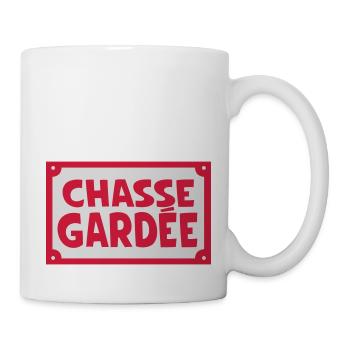 panneau chasse gardee rue humour 2002 - Mug blanc - blanc - Droite