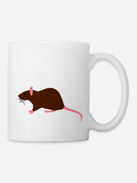 ratte - Tasse - Weiß