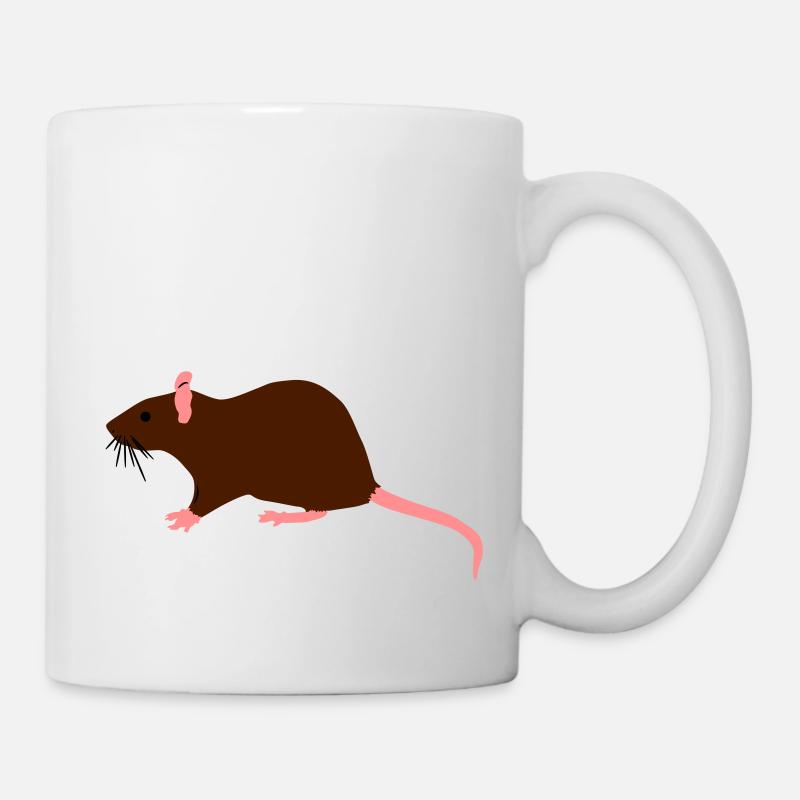 ratte - Tasse - Weiß