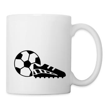 fussballschuh fussball ball - Tasse - Weiß - Rechts