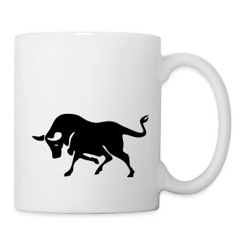 stier - Tasse - Weiß - Rechts