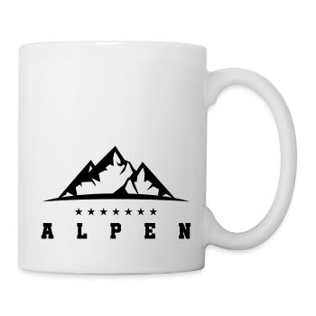 alpen berge - Tasse - Weiß - Rechts