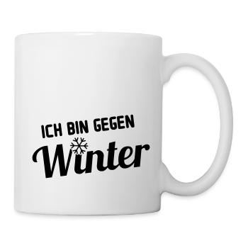 winter gegen - Tasse - Weiß - Rechts