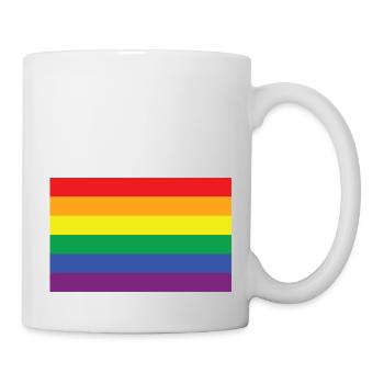 Regenbogen - Tasse - Weiß - Rechts