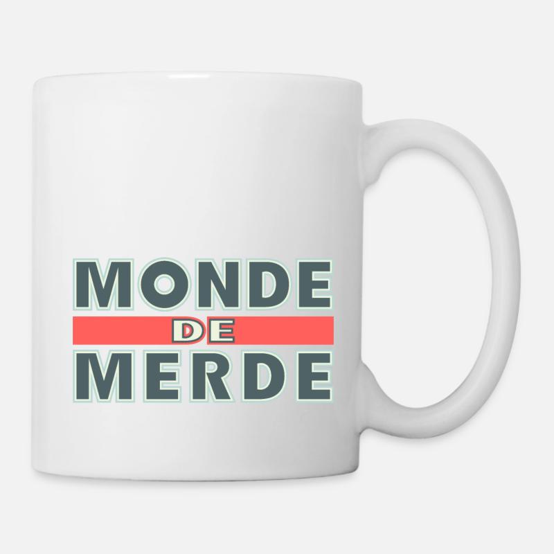 Monde de Merde - Mug blanc - blanc
