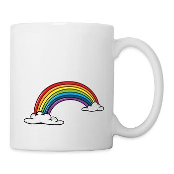 Regenbogen - Tasse - Weiß - Rechts