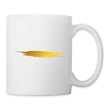 Paint blob splash paint painter gift gold stripes - Mug - white - Right