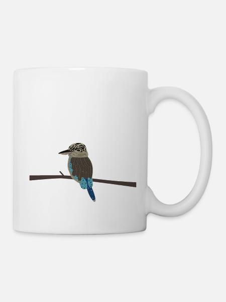 Laughing Hans - Kookaburra sans arrière-plan - Mug blanc - blanc