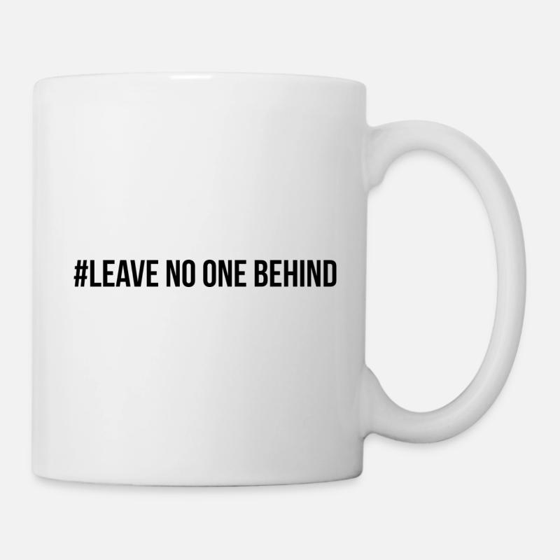 Leave no one behind saying English - Mug - white