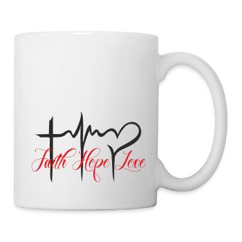 Faith Hope Love Faith Hope Love for everyone! - Mug - white - Right