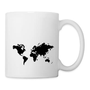 Globe continental Carte du monde Planète Climat - Mug blanc - blanc - Droite