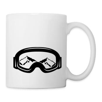 ski goggles - Mug - white - Right