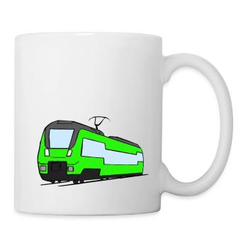 Regional train train locomotive railroad model railway - Mug - white - Right