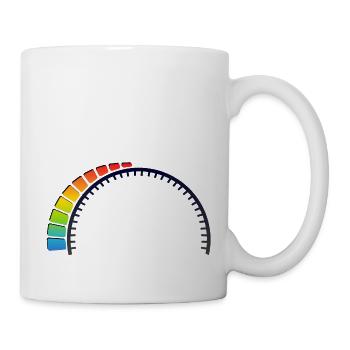 speed meter increase power energy - Mug - white - Right