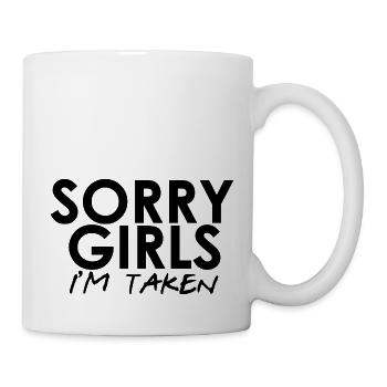 SORRY GIRL IM TAKEN - Mug blanc - blanc - Droite