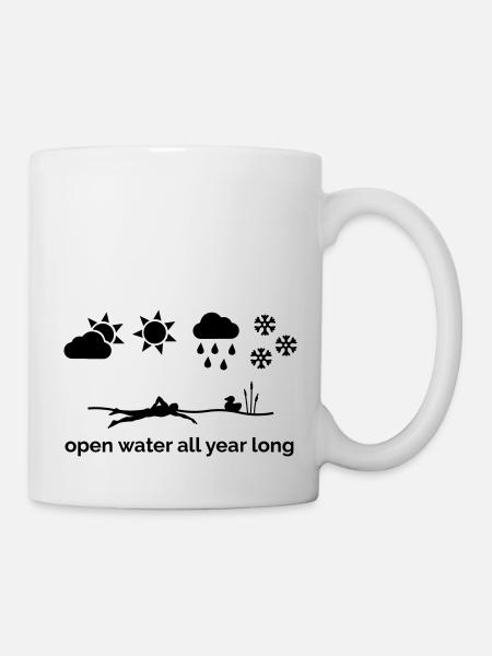 Open water all year long - Mug - white