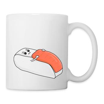 Schlafendes Sushi - Tasse - Weiß - Rechts