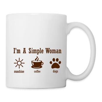 Chien chien - Mug blanc - blanc - Droite