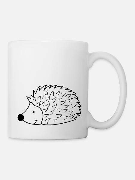 Hérisson - Mug blanc - blanc