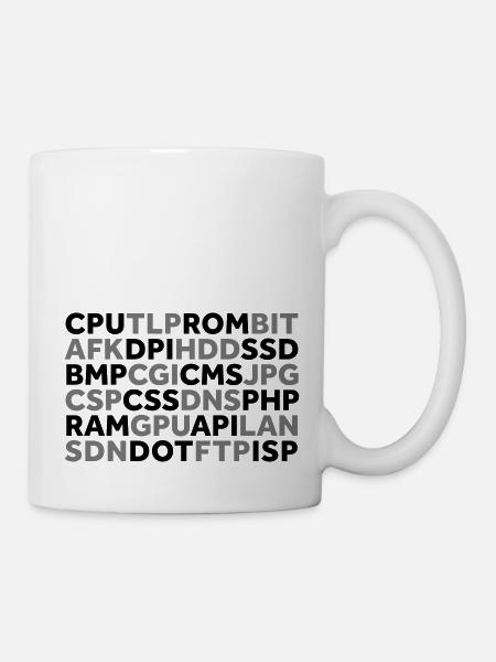 Abbreviations from the IT world - Mug - white