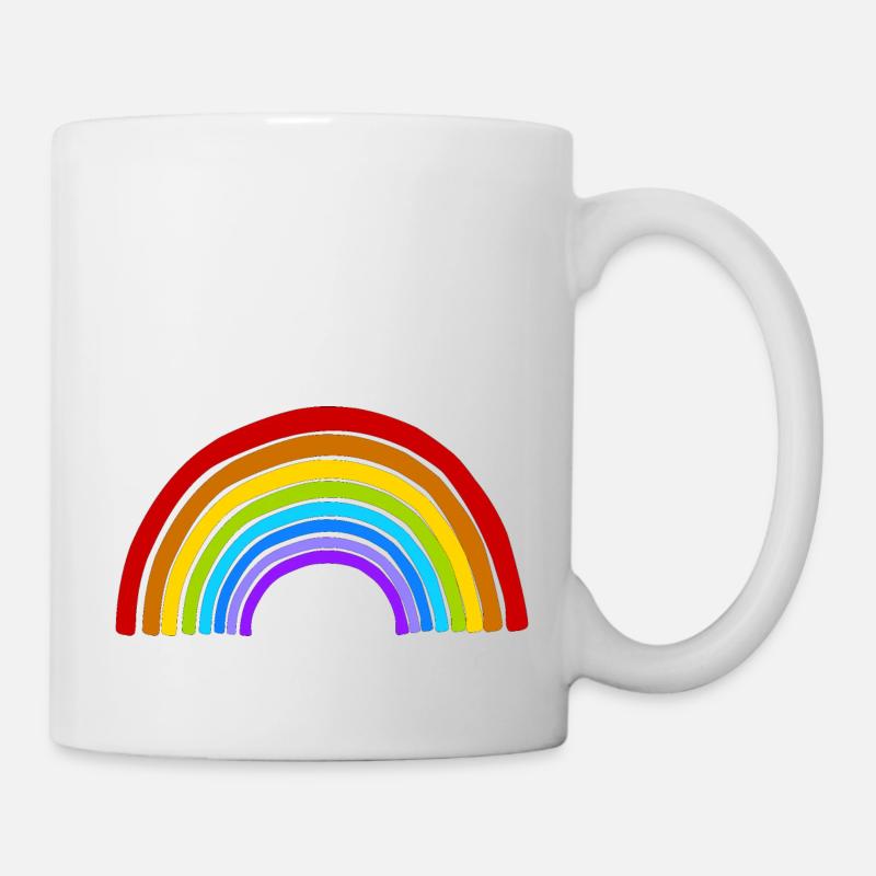 arc en ciel - Mug blanc - blanc