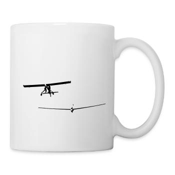 fschlepp Segelflugzeug Segelfliegen Segelflieger - Tasse - Weiß - Rechts