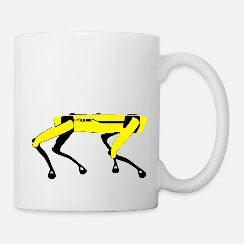 Roboter Spot Boston Dynamics Black Mirror Hund Dog - Tasse - Weiß