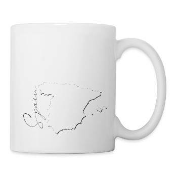 Espagne | Carte | Ombres FR - Mug blanc - blanc - Droite