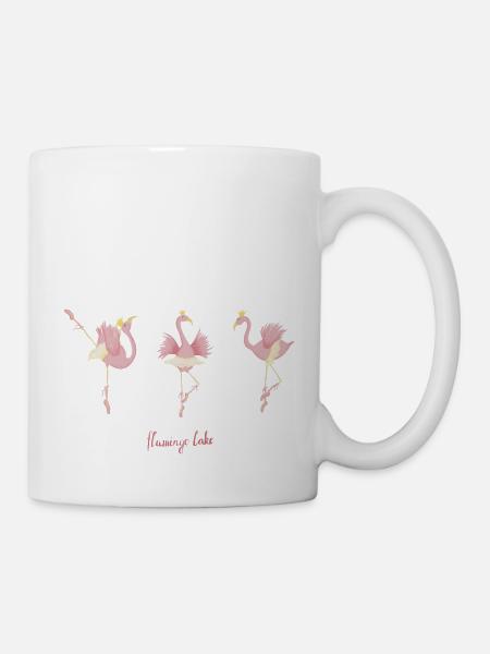 Flamingo Lake Flamingo-Ballett - Tasse - Weiß