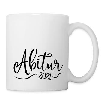 Abi 2021 - Abitur - Schulabschluss - Tasse - Weiß - Rechts