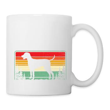 Weimaraner Hundehemd Retro Weimaraner Hundekunst T Sh - Tasse - Weiß - Rechts