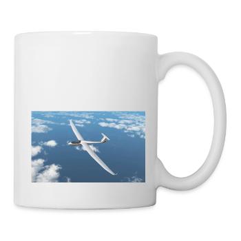 Glider above the clouds - Mug - white - Right