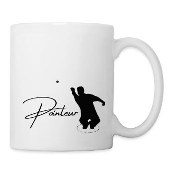 Boule Silhouette Pointeur - Mug blanc - blanc - Droite