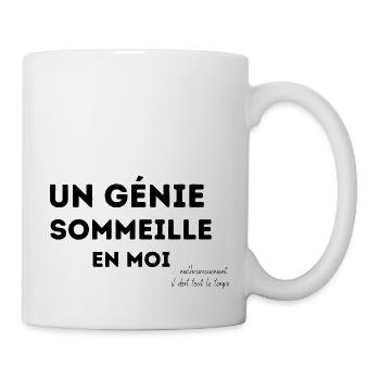un génie sommeille en moi - Mug blanc - blanc - Droite