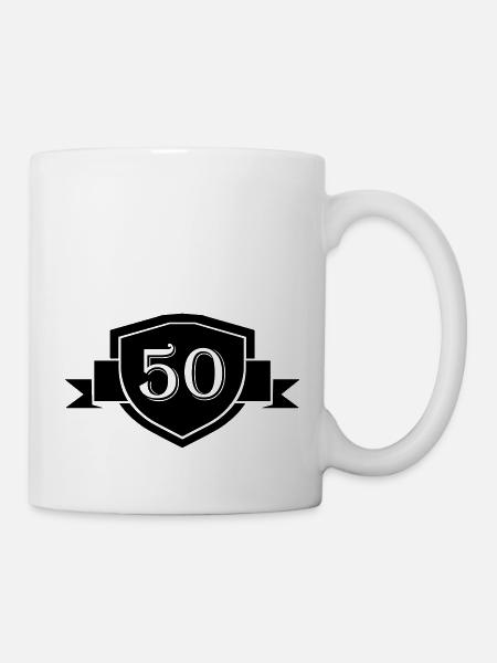 50 wappen - Tasse - Weiß
