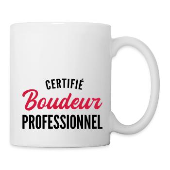 humour boudeur / certifié boudeur professionnel - Mug blanc - blanc - Droite