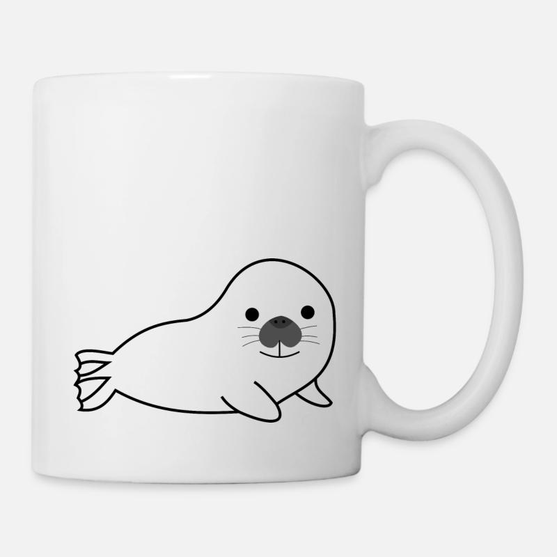 Phoques - Mug blanc - blanc
