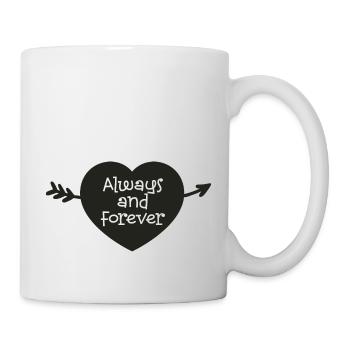 Toujours et pour toujours - Mug blanc - blanc - Droite
