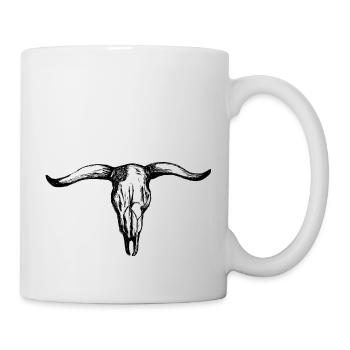 Bull skull - Mug - white - Right