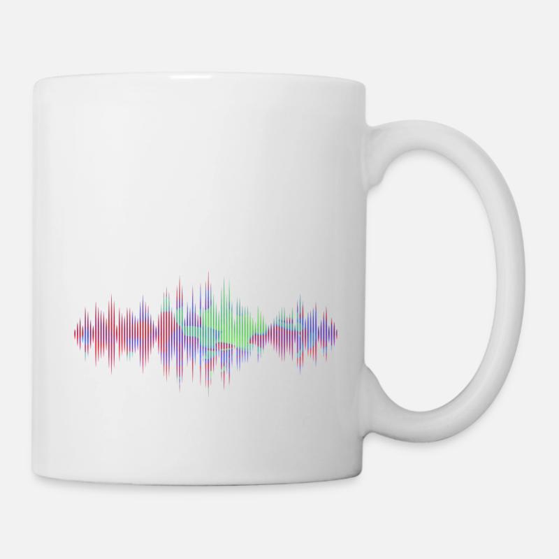 Ondes sonores - Mug blanc - blanc