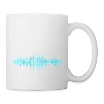 Ondes sonores - Mug blanc - blanc - Droite