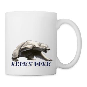 Angry bear , bear - Mug blanc - blanc - Droite