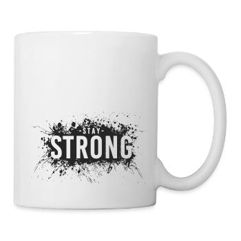Stay strong - Tasse - Weiß - Rechts