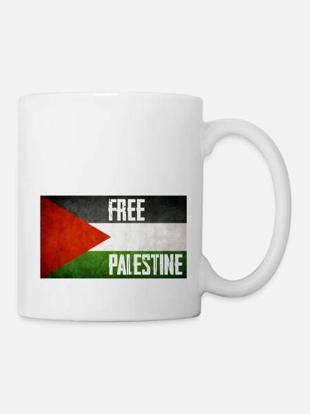 Freies Palästina - Tasse - Weiß