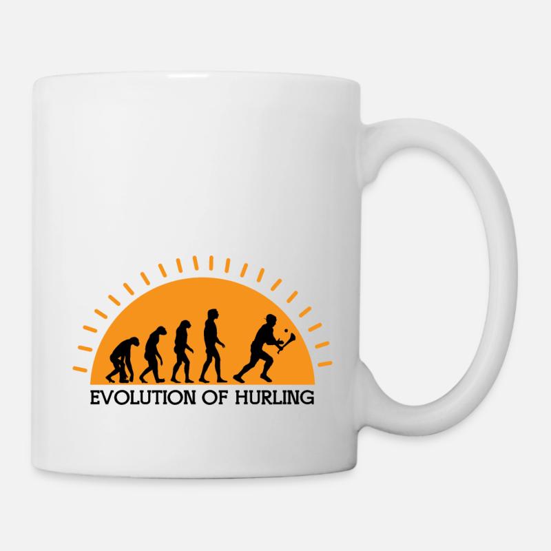 The Evolution of Hurling - Mug - white