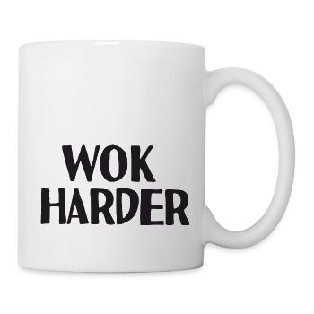 Wok plus dur - Mug blanc - blanc - Droite