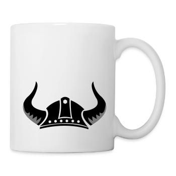 wikinger helm - Tasse - Weiß - Rechts